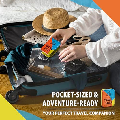 All7s Travel Tales Italy - Italian Playing Cards & Gifts for Adults | Trip essentials and must-haves in a pocket tin, learn key phrases on the go, souvenir and honeymoon keepsake for couples