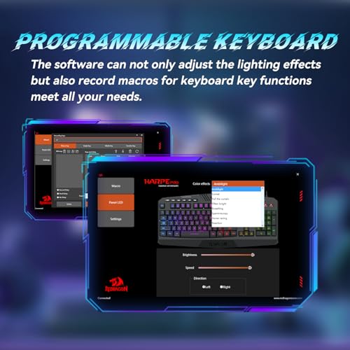 Redragon S101-3 PRO Gaming Keyboard and Mouse, RGB Backlit Programmable Keyboard Mouse with Software, Independent Macro Record Keys, Value Combo Set, New Update Version - color: Black