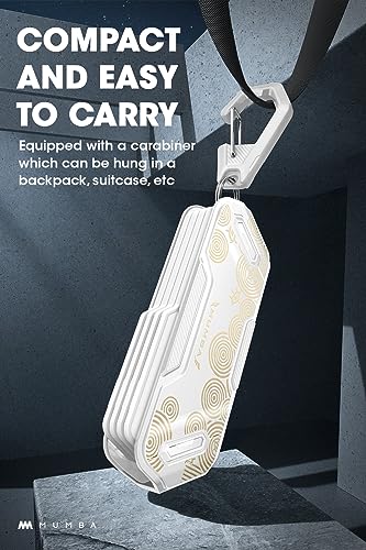 Mumba 12 Switch Game Card Case for Nintendo Switch Game Cards, Portable and Exquisite Protective Hard Shell with 4 Layer Rotatable Holder for Nintendo Switch 2/Switch/Switch OLED/Lite(White/Gold) - color: 화이트/골드