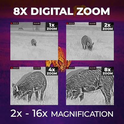 AGM Global Vision Rattler V2 Thermal Imaging Scope for Hunting, High Resolution with High Sensitivity Thermal Optics, Waterproof & Durable, Includes Thermal Targets & Cleaning Cloth - style: 35-640