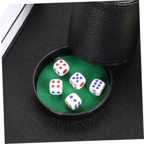 Yardwe 5pcs Dice Cup Base Tray Durable Shaker Lid Soundproof Design for Party Props Game Supplies and Ktv Use
