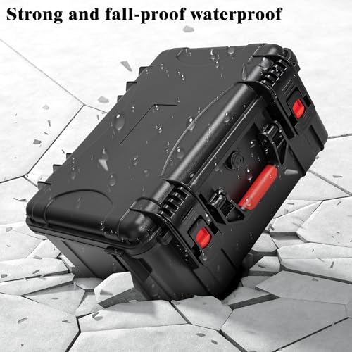 Graded Card Case, Waterproof Trading Card Storage Box for Card Slab | Graded Card Carrying Case Storage Box for 100+ Sports Trading Cards with 6 EVA Foam - size: XL (holds 100+ Graded Cards-waterproof)