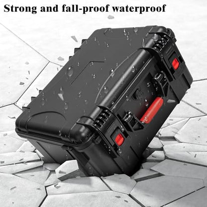 Graded Card Case, Waterproof Trading Card Storage Box for Card Slab | Graded Card Carrying Case Storage Box for 100+ Sports Trading Cards with 6 EVA Foam - size: XL (holds 100+ Graded Cards-waterproof)