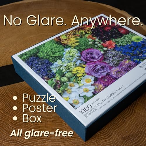 from the Garden, Part 2 Flower Puzzle, Premium 1000 Piece Jigsaw Puzzle for Adults, Glare-Free, Soft-Touch Puzzles, Made in USA, 26.6" x 19.25" - color: From the Garden, Part 2