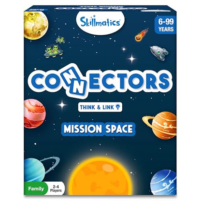 Skillmatics Educational Game – Connectors Mission Space, Strategy Game | Fun Family Game, Fun for Kids, Boys, Girls Ages 6, 7, 8, 9 and Up - style: Mission Space - Rectangle Box