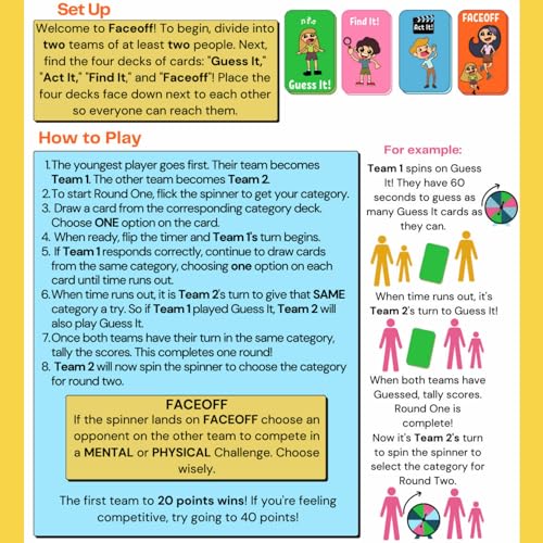 Faceoff Fun Active Game Meant to Get You Moving with The Holderness Family - Best for Rainy Day Play