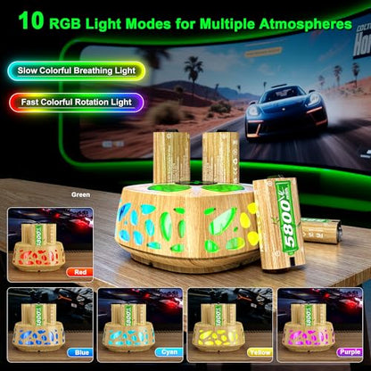 4x5800mWh Rechargeable Battery Pack for Xbox, Fast Charging Station for Xbox Series X/S/One/One S/X/Elite Controller Batteries, Xbox Battery Pack with Charger