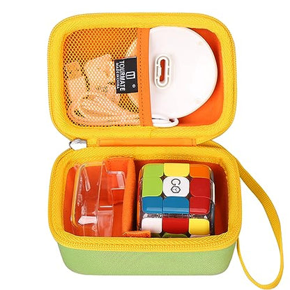 Tourmate Hard Storage Case for GoCube Edge, The Connected Electronic Bluetooth Cube - Award-Winning 3x3 Speen Cube (Box for Sale) - color: Green & Yellow