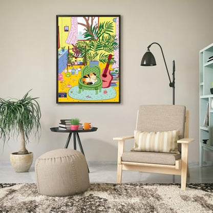 Puzzles for Adults 1000 Pieces, Jigsaw Puzzle for Adults, Fun Challenging Puzzle, Cozy Home Life Puzzles Game, Interlock Perfectly No Dust, Gifts for Easter Mother’s Day - color: Cozy Home Life