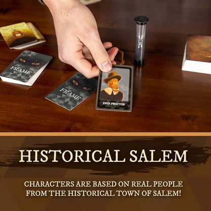 Facade Dark Cites Series Board Game of Strategy, Deceit, and Luck - Card Game for Teens Adults and Family - Salem 1692 - style: Contemporary