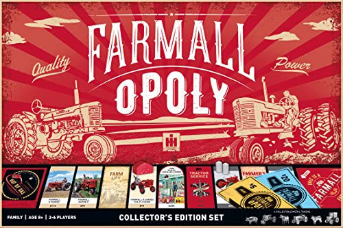 MasterPieces Farmall Opoly Board Game - Officially Licensed, Farm-Themed Family Game - Ages 8+ - color: Farmall