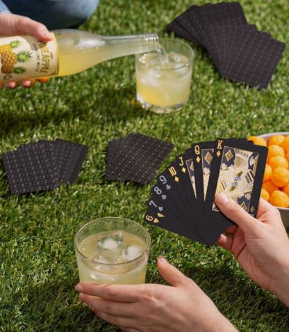 BIERDORF Diamond Waterproof Black Playing Cards, Poker Cards, HD, Deck of Cards (Black) - style: Black