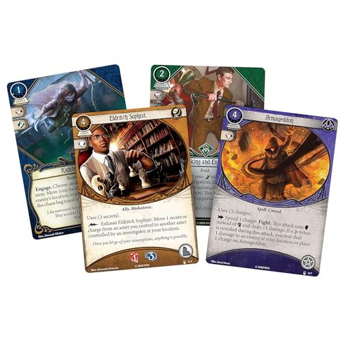 Arkham Horror The Card Game in Too Deep Mythos Pack - Unravel The Innsmouth Conspiracy! Cooperative Living Card Game, Ages 14+, 1-4 Players, 1-2 Hour Playtime, Made by Fantasy Flight Games - size: Mythos Pack, style: In Too Deep