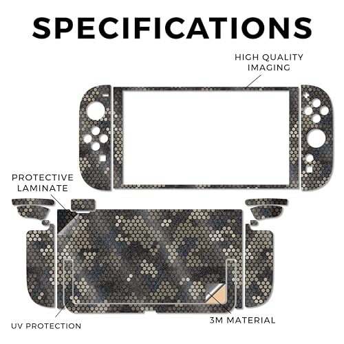 Glossy Glitter Gaming Skin Compatible with Nintendo Switch 2 Console Only - Camo Dots - Premium 3M Vinyl Protective Wrap Decal Cover - Easy to Apply | Crafted in The USA by MightySkins - color: Camo Dots, size: Switch 2 Console Skin Only, style: Glossy Gl