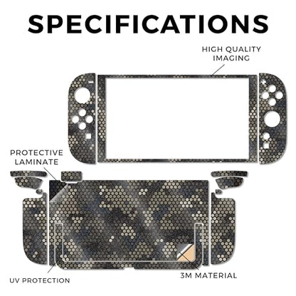Glossy Glitter Gaming Skin Compatible with Nintendo Switch 2 Console Only - Camo Dots - Premium 3M Vinyl Protective Wrap Decal Cover - Easy to Apply | Crafted in The USA by MightySkins - color: Camo Dots, size: Switch 2 Console Skin Only, style: Glossy Gl