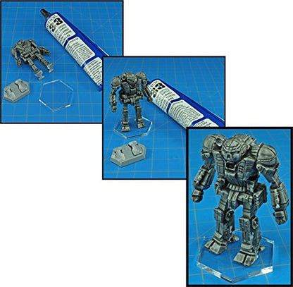 LITKO 50mm Round Bases | Compatible with Warhammer 40K | 1.5mm Clear | Set of 10 | Ultra-thin — terrain shows | For monsters & large models | Also fits Age of Sigmar | Laser-cut acrylic