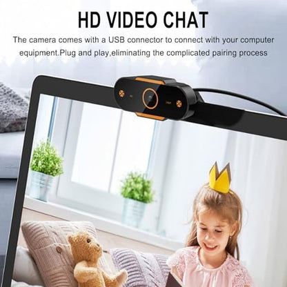 1080p HD Streaming Webcam with Microphone, USB PC Camera for Gaming & Desktop, 110° Wide Angle, Fast Auto Focus, Ideal for Video Calls & Live Streaming