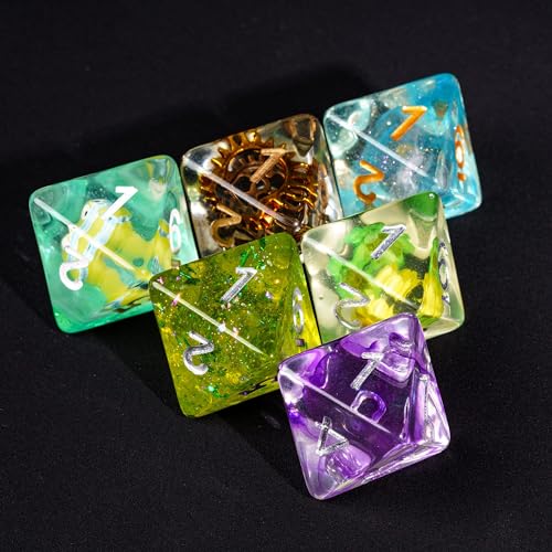 10 Pack of D8 Polyhedral Dice Set - Random Color 8 Sided Dice for D&D, DND, RPG, Table Games - color: 10pcs D8 Random Color