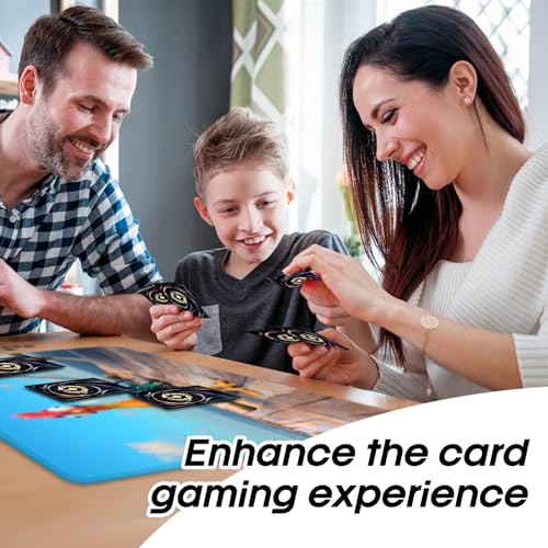FROGIGO Custom Playmat 24" x 14" Non-Slip with Mat Bag - Printable Play Zone & Optional Stitched Edging, Any Image Printed Your Design Tournament and Card Game Legal
