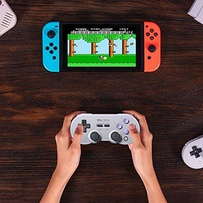 8Bitdo Sn30 Pro Bluetooth Gamepad (SN30 PRO-SN) with Joysticks Rumble Vibration Gamepad for Windows, Mac OS, Android, Steam, Switch, etc - color: SN30 PRO-SN