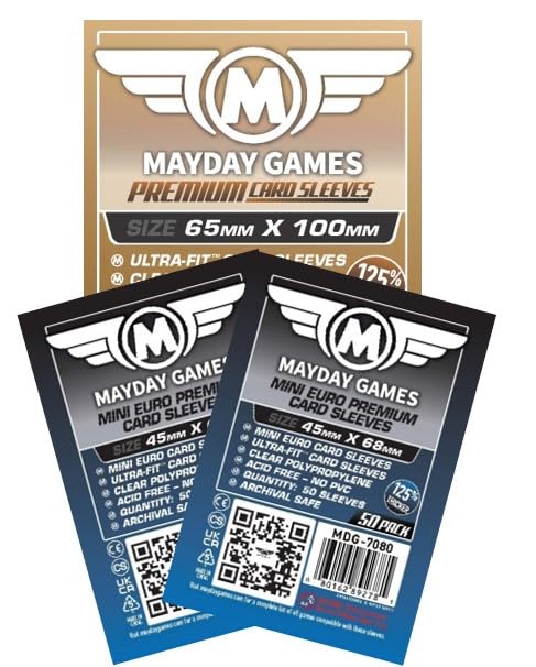 Mayday Games 7 Wonders Duel Game Accessory - Premium Card Sleeve Bundle - size: Premium, style: 7 Wonders Duel