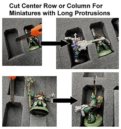 Case Club 123+ Miniature Figure Case Fits Warhammer 40K, DND & More