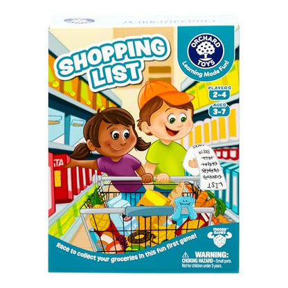 Orchard Toys Shopping List Game - New Art Race to Collect Your Groceries in This Fun Memory Game, Age 3-7, 2-4 Players - style: Shopping List