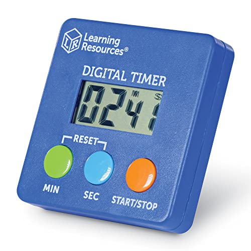 Learning Resources Digital Timer | Visual Timer for Kids, Digital Timers for Classroom, Kids Stopwatch, Magnetic Timers, Teacher Must Haves