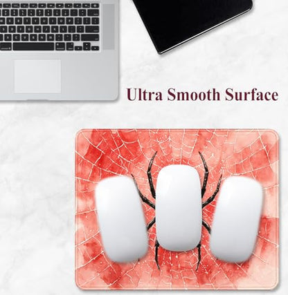 Customized Watercolor Spider Mouse Pad, Office Desktop Computer Mouse Pad | High Density Smooth Surface, Anti Slip Rubber Bottom Stable And Not Displaced, Exquisite Lock Edge Wear-Resistant And Durable - color: Spider Mouse Pad