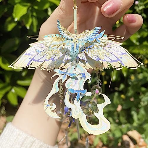 MU 3D Metal Puzzles Windbell Wind Chime D Model Kits Building for Adult and Teeners, Windchime Jigsaw Miniature DIY Sets, Birthday Gift - color: D Skyrocket Life and Career