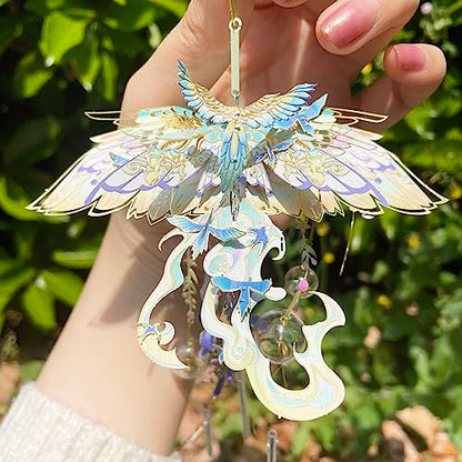 MU 3D Metal Puzzles Windbell Wind Chime D Model Kits Building for Adult and Teeners, Windchime Jigsaw Miniature DIY Sets, Birthday Gift - color: D Skyrocket Life and Career