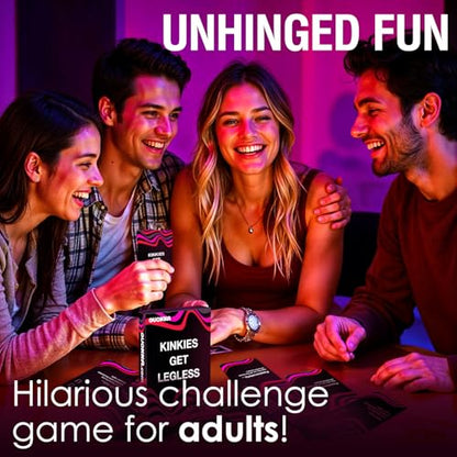 QUOKKA Kinkies Get Legless – Adult Card Games for Game Night – Betting, Dares, and Party Challenges with 104 Tasks – Board Games Night with Easy Rules & Endless Replay