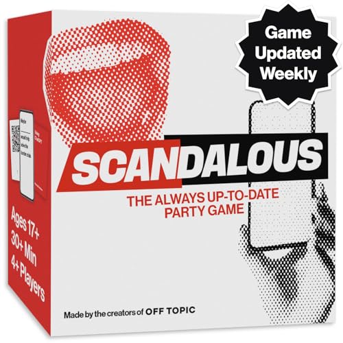 OFF TOPIC Scandalous Card Game for Adults - The Always Up-to-Date Adult Party Game - Hilarious Adult Game with Content Updated Weekly for Never-Ending Laughs