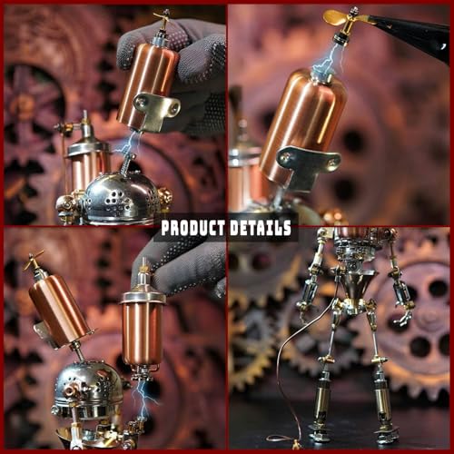 3D Metal Puzzle for Adults, Steampunk Mechanical Model Building Kit - 3D Jigsaw Puzzle for Teens & Adults, Challenging & Creative DIY Art Project, Unique Gift Idea