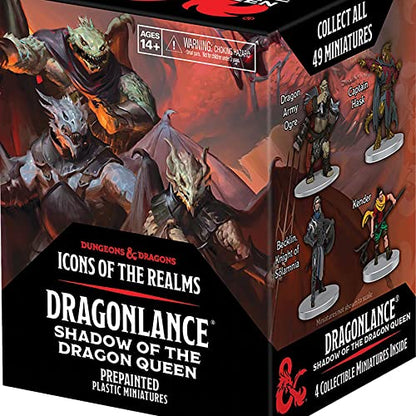 D&D Icons of The Realms: Dragonlance Booster (Set 25) - 4 Figure Set, Randomly Assorted, Pre-Painted, Contains Small, Medium & Large Miniatures, RPG Figures, Roleplaying Game, Dungeons & Dragons