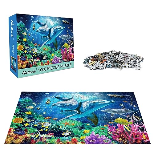 Nattork Jigsaw Puzzles 1000 Pieces for Adults, Families (Sea World) Pieces Fit Together Perfectly - size: Sea - 1000pcs