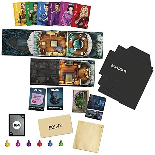 Hasbro Gaming Clue Board Game Sabotage on The High Seas, Escape Room Game, Murder Mystery Games, 1-6 Players, 10+ (Amazon Exclusive) - style: Sabotage on the High Seas