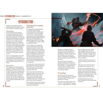 Modiphius Entertainment: Five Leagues from the Borderlands (3rd Edition) - Hardcover RPG Book, Solo & Co-Op Adventure Wargaming,Tabletop Strategy Game