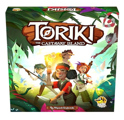 Lucky Duck Games Toriki: The Castaway Island | Cooperative Family Game | 1-4 Players, Ages 8+ | 6-8 Hours of Adventure