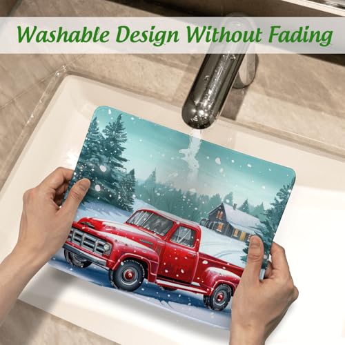 Chrismas Mouse Pad Joyful Celebrations Square Mouse Mat Non-Slip Rubber Base Mousepad with Stitched Edge, Portable MousePads for Desk Computers Laptop Office, 9.5x8 Inches - color: Joyful Celebrations 02