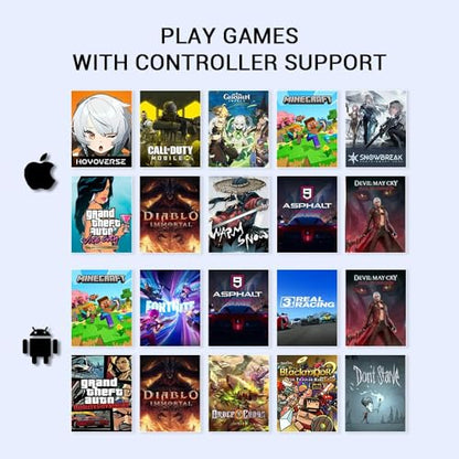 GameSir X5 Lite Mobile Gaming Controller for Android & iPhone 15/16 Series (USB-C), Hall Effect Joystick, Lightweight Ergonomic Phone Controller- Play Genshin Impact & Zenless Zone Zero (Renewed)