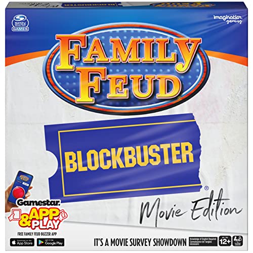 Family Feud Blockbuster Edition, Movie Trivia Survey Showdown Board Game for Ages 12 & up - color: Blockbuster Edition