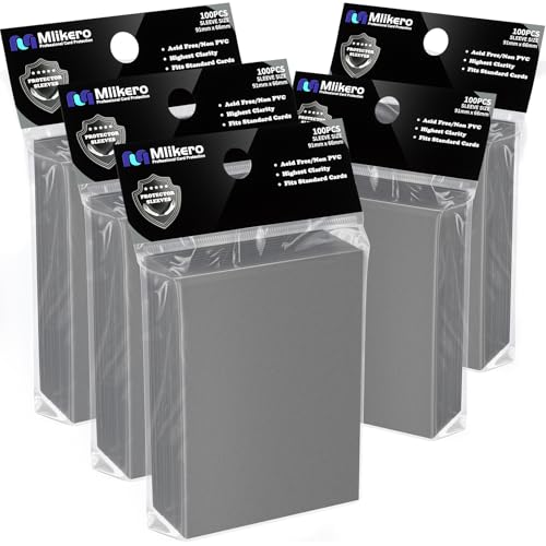 500 Count Card Sleeves, Matte Magic Card Sleeves, Smooth Shuffle & Tear Resistant, Fit for MTG, TCG, CCG (Silver) - color: Silver, size: 500 Pack