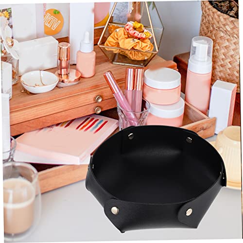 VICASKY Portable PU Dice Tray Large Folding Dice Storage Box Thickened Structure Tabletop Storage Tray for RPG and Board Games