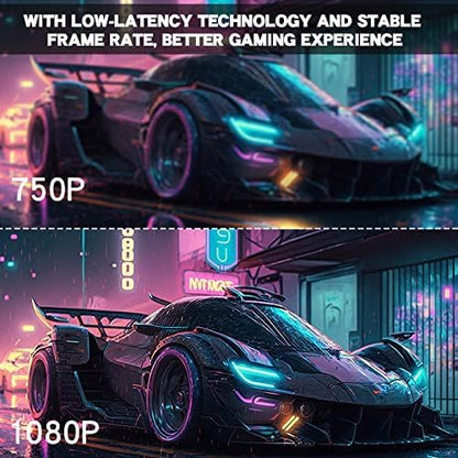 4K HDMI Capture Card, Cam Link Video Capture Card HDMI to 1080P Type-C for Windows Mac OS System for Streaming Gaming Meeting with USB C Adapter to Adjust PS3 4, Switch, Xbox