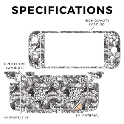 Glossy Glitter Gaming Skin Compatible with Nintendo Switch 2 Console Only - Angry Koi - Premium 3M Vinyl Protective Wrap Decal Cover - Easy to Apply | Crafted in The USA by MightySkins - color: Angry Koi, size: Switch 2 Console Skin Only, style: Glossy Gl