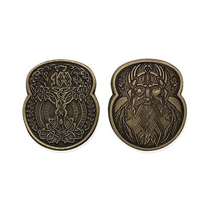 Norse Foundry Adventure Coins - A Set of 10 Metal Plated Novelty Coins in Vikings Style - Perfect for Any Roleplaying Game (RPG) or LARP Session - style: Vikings