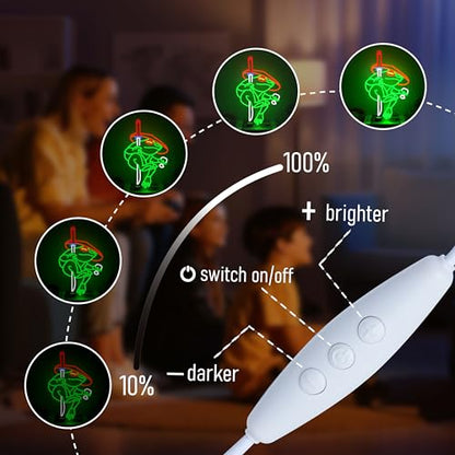 Ninja Frog Neon Sign Dimmable Toad Ninja Neon Light for Wall Decor Frog LED Light Up Sign for Kids Room Game Room Store Man Cave Zoo - style: Ninja Frog