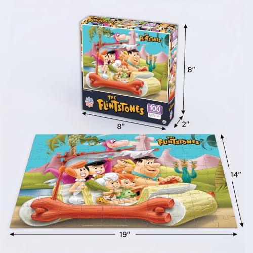MasterPieces 100 Piece Jigsaw Puzzle for Kids - 14"x19" - The Flintstones - style: The Flintstones