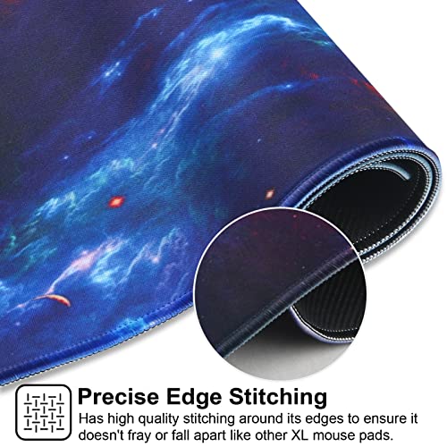 Large Gaming Mouse Pad with Stitched Edges,[27.5x11.8In] Extended Mouse Pad with Non-Slip Natural Rubber Base for Gamer/Desktop/Office/Home (70x30 Anying) - color: 70x30 Anying